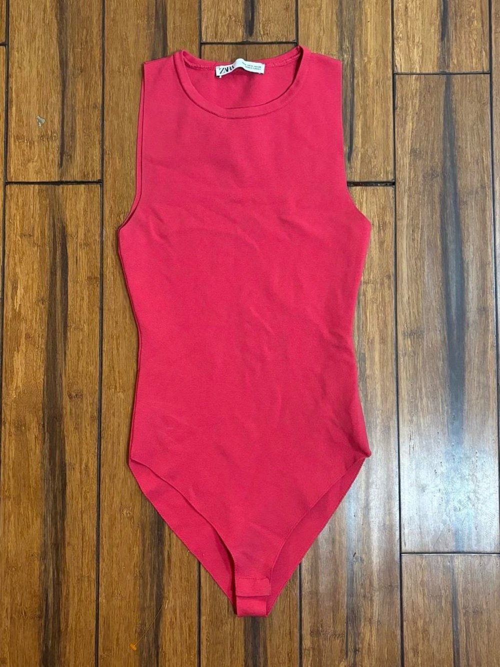 hot pink bodysuit - zara